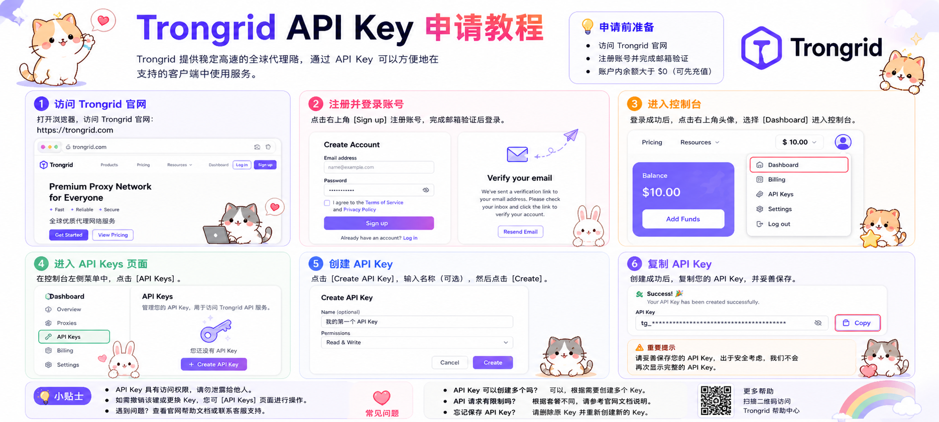 Trongrid API Key 申请教程